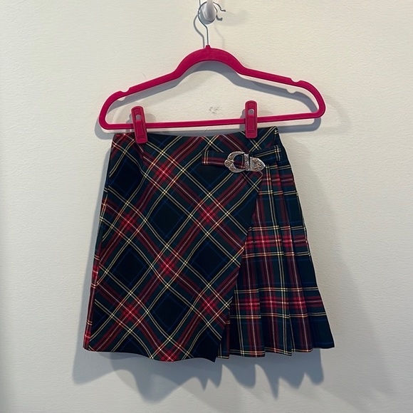 Maje “Judie” tartan plaid kilt skirt FR36/4